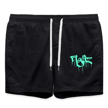 Ayliz slim - Badeshorts - Schwarz - Vorne - AI Model Male 185 light (185cm)