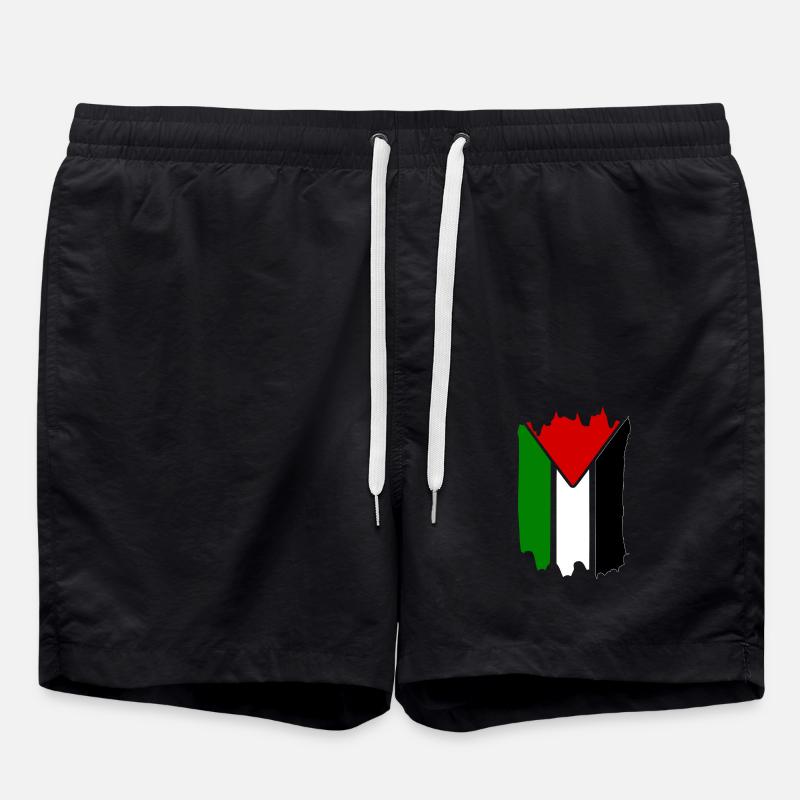 palästina - Badeshorts - Schwarz