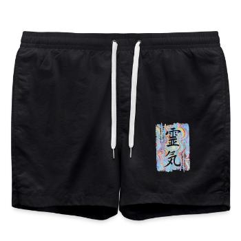 Reiki Japanese E 63 - Swim Trunks - black - Front - AI Model Male 185 light (185cm)