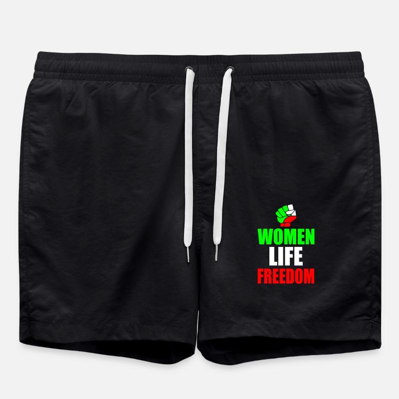 Women life freedom iran - Short de bain - noir