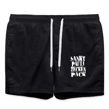 St. Pauli Tick Pack - Swim Trunks - black - Front - AI Model Male 185 light (185cm)