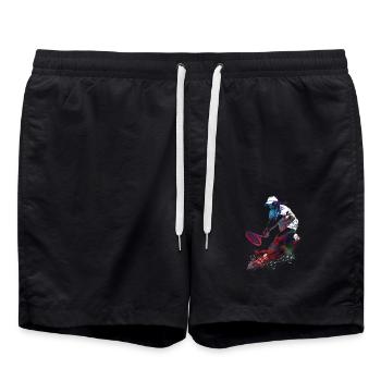 Tennisspieler Sport Kunst #tennis #sport - Badeshorts - Schwarz - Vorne - AI Model Male 185 light (185cm)