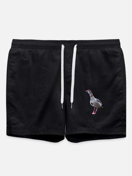 Gans Nilgans Gänse - Badeshorts - Schwarz