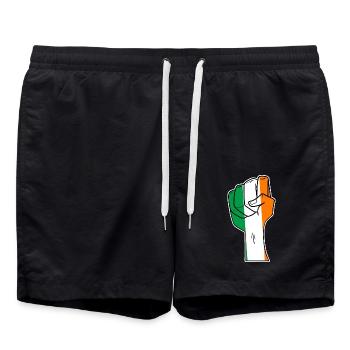 Irlande - Short de bain - noir - Devant - AI Model Male 185 light (185cm)