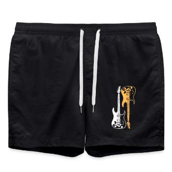 Guitar - Swim Trunks - black - Front - AI Model Male 185 light (185cm)