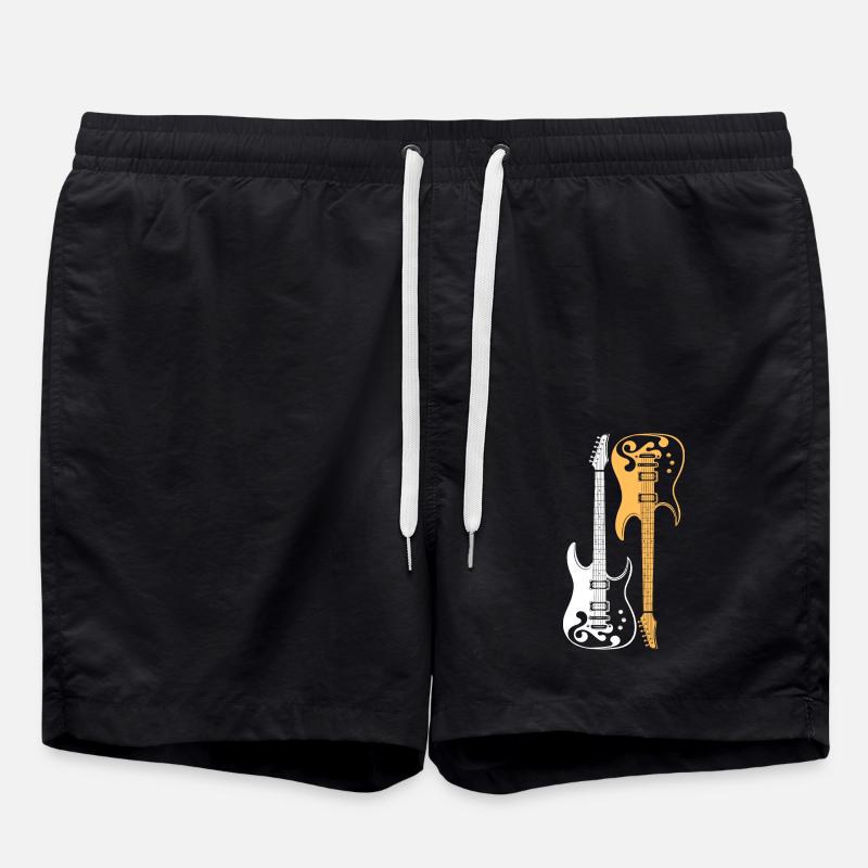 Guitare - Short de bain - noir