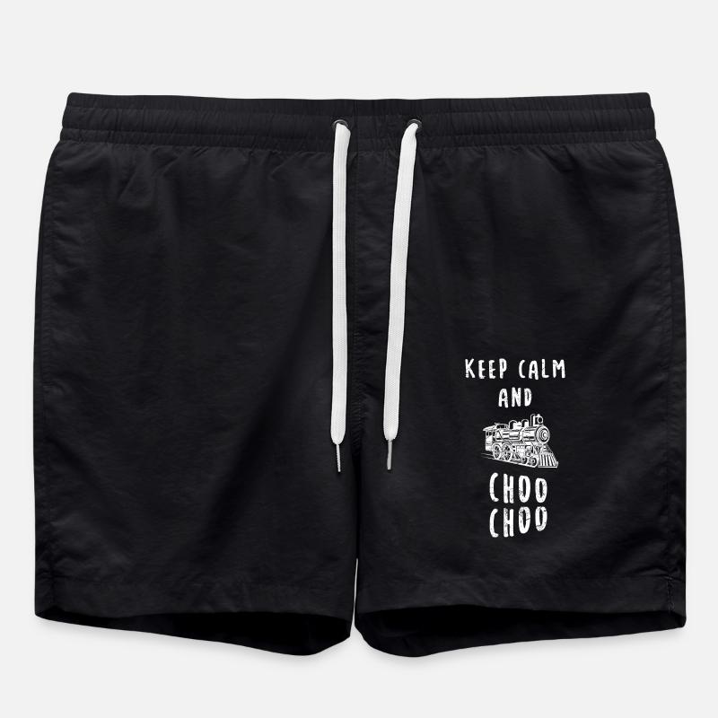 Keep Calm Locomotive - Short de bain - noir