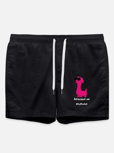Pinky alien cool in white - Swim Trunks - black