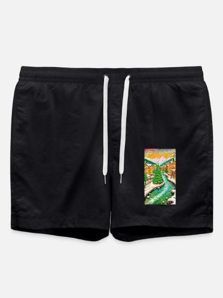 Winterdorf Winter Village - Swim Trunks - black