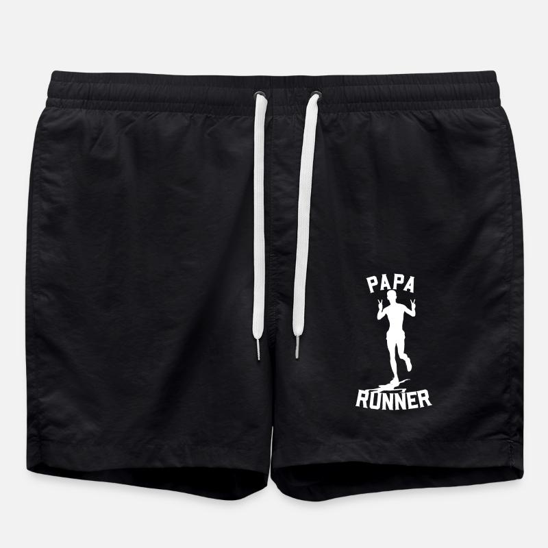 Papa Läufer - Badeshorts - Schwarz
