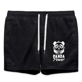 Today Not Panda Panda Bear Saying Funny Gift - Swim Trunks - black - Front - AI Model Male 185 light (185cm)