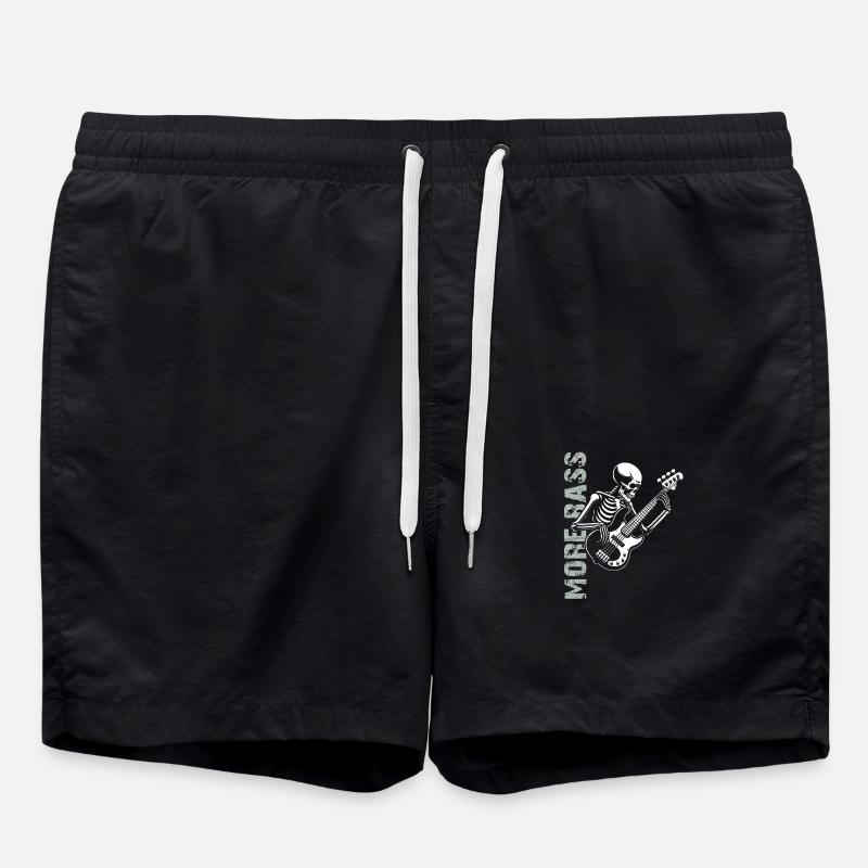 Plus Basse - Skeleton avec Basse - Short de bain - noir