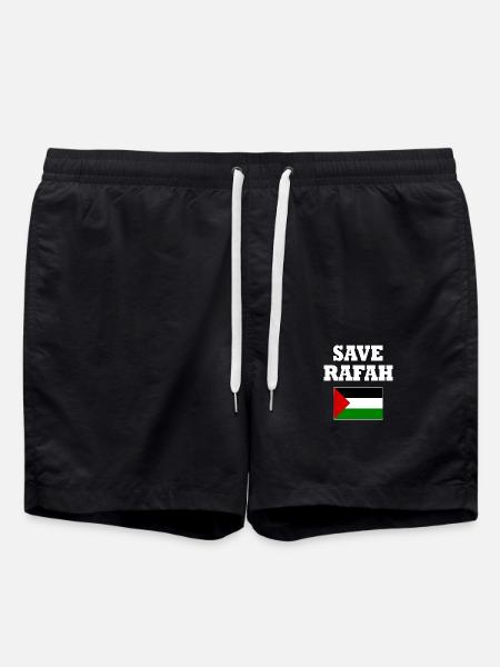 Save rafah - Short de bain - noir