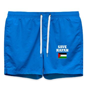 Save rafah - Swim Trunks - cobalt blue - Front