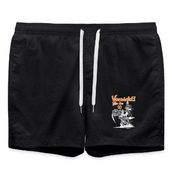 Bikerdesign Biker über 50 - Badeshorts - Schwarz - Vorne - AI Model Male 185 light (185cm)