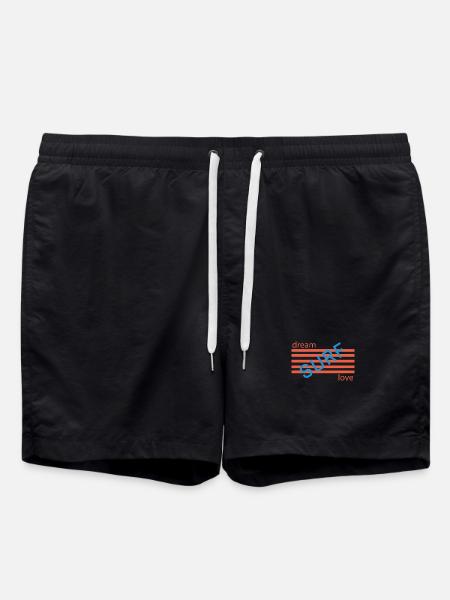 Dream Love Retro Stripes - Short de bain - noir
