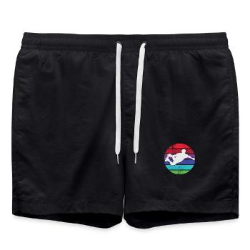 Skateboard - Skateboarder - Short de bain - noir - Devant - AI Model Male 185 light (185cm)