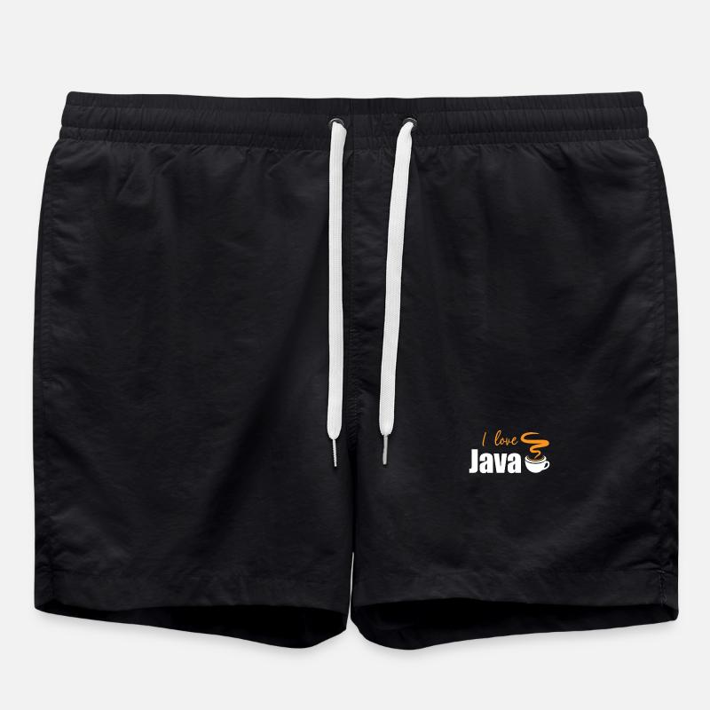 I love Java - Swim Trunks - black
