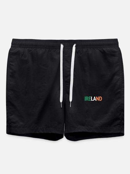 IRELAND Design with Irish Flag - Swim Trunks - black