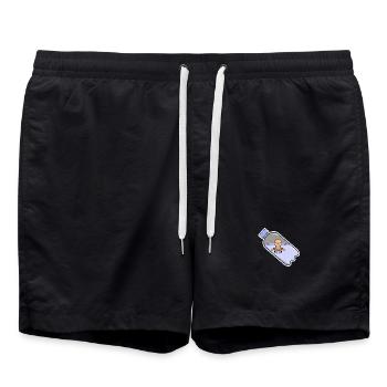 poulpe - Short de bain - noir - Devant - AI Model Male 185 light (185cm)