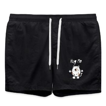 Hug Me Chat - Short de bain - noir - Devant - AI Model Male 185 light (185cm)