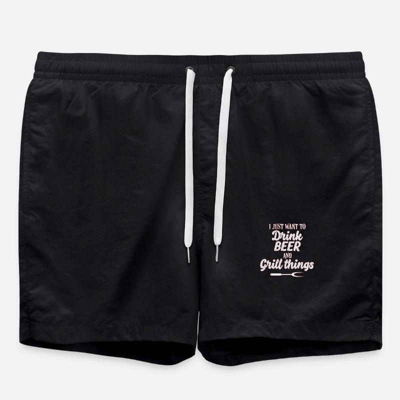 BBQ grilling - Swim Trunks - black