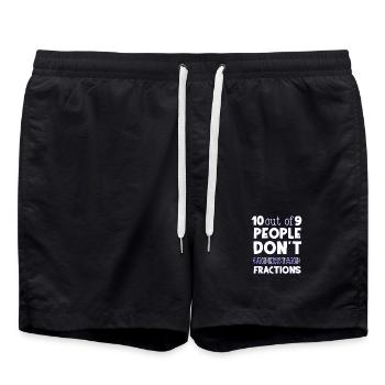 Mathe - Badeshorts - Schwarz - Vorne - AI Model Male 185 light (185cm)