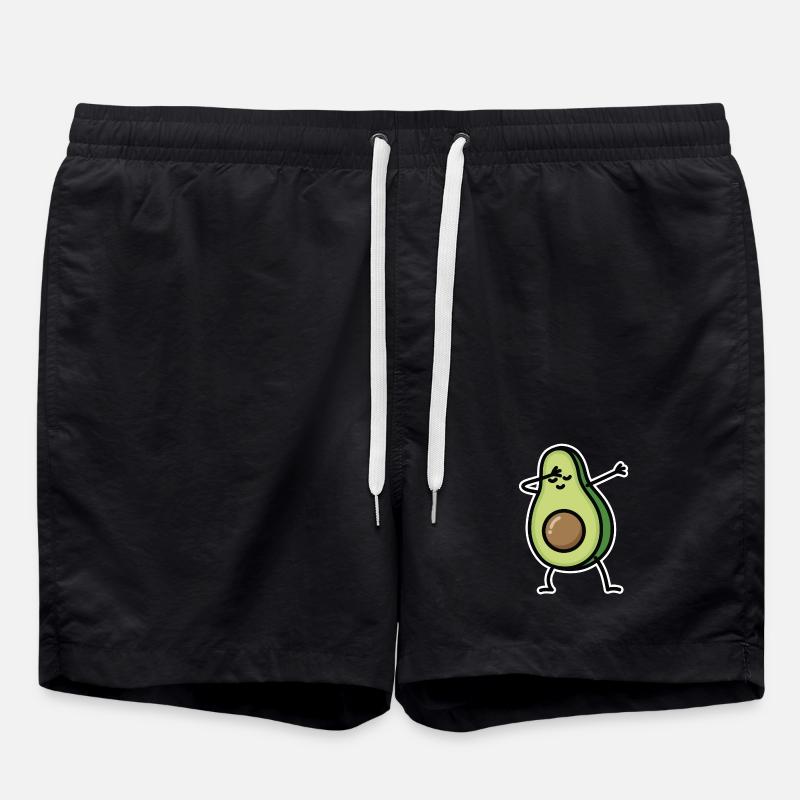 Avocado dab dabbing - Short de bain - noir