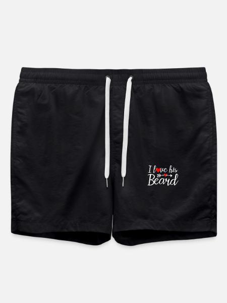 Bart Bärte Bartträger - Badeshorts - Schwarz
