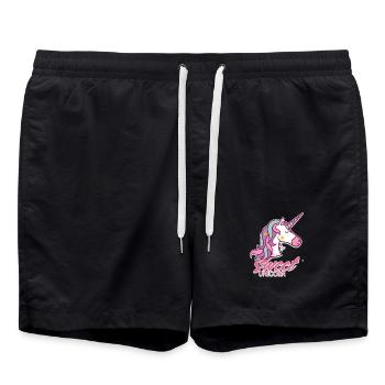 licorne 2 faite par jena2908 - Short de bain - noir - Devant - AI Model Male 185 light (185cm)