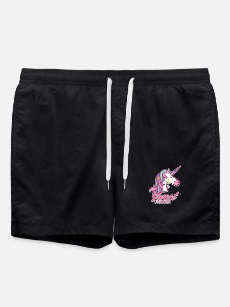 unicorn 2 made by jena2908 - Swim Trunks - black