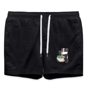 Ramen Panda - Short de bain - noir - Devant - AI Model Male 185 light (185cm)