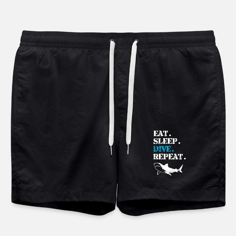 Tauchen Taucher - Badeshorts - Schwarz