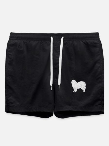 Samoyed Samoyed dog owner - Swim Trunks - black