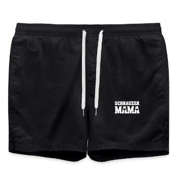 Schnauzer Mama - Short de bain - noir - Devant - AI Model Male 185 light (185cm)