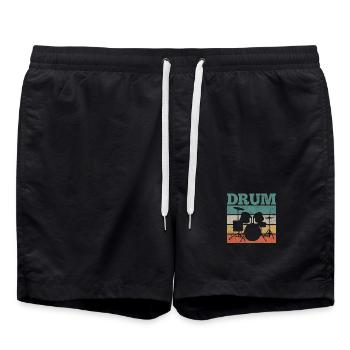 Batterie batterie - Short de bain - noir - Devant - AI Model Male 185 light (185cm)