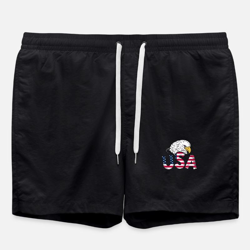 USA Eagle - Swim Trunks - black