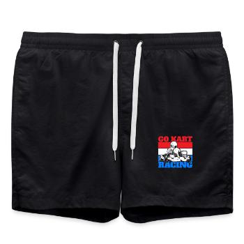 Go Kart Go Cart Racing - Short de bain - noir - Devant - AI Model Male 185 light (185cm)