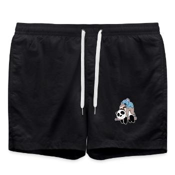 Panda Faultier et Koala - Short de bain - noir - Devant - AI Model Male 185 light (185cm)