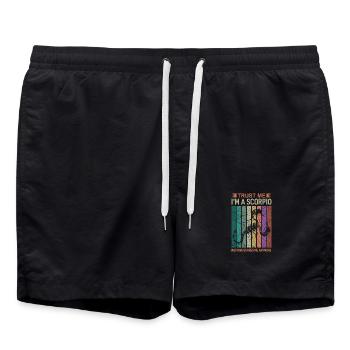 Signe du zodiaque Scorpion - Short de bain - noir - Devant - AI Model Male 185 light (185cm)
