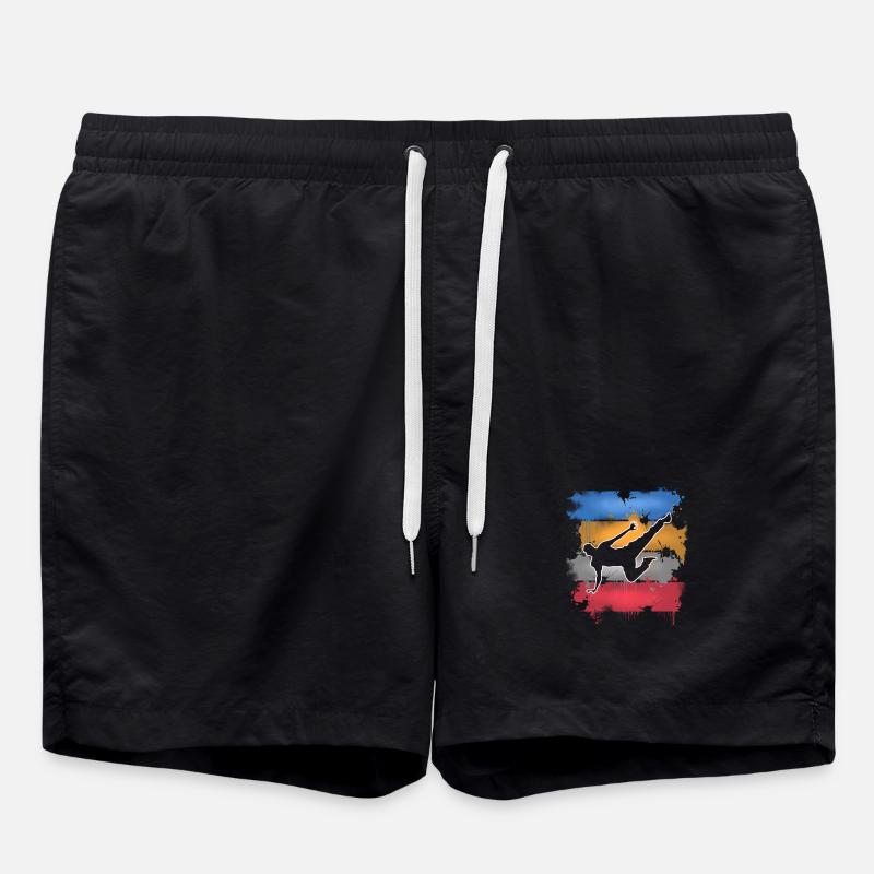 Breakdancing - Swim Trunks - black