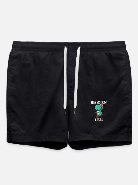 Scooter Dinosaurier - Badeshorts - Schwarz