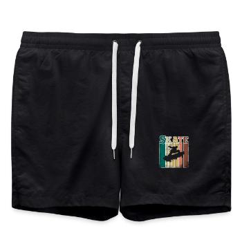Skate - Short de bain - noir - Devant - AI Model Male 185 light (185cm)