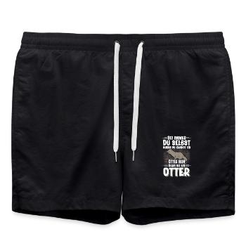 Otter - Badeshorts - Schwarz - Vorne - AI Model Male 185 light (185cm)