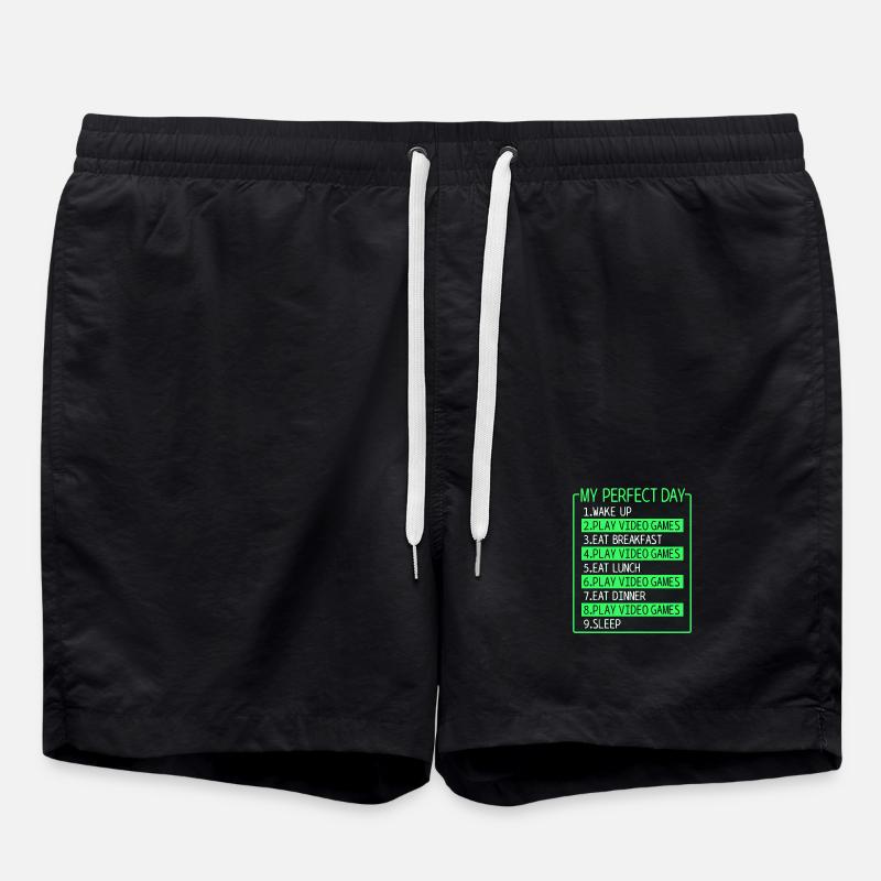 Video games - Swim Trunks - black