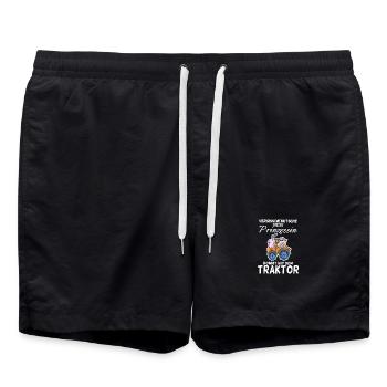 Prinzessin - Badeshorts - Schwarz - Vorne - AI Model Male 185 light (185cm)