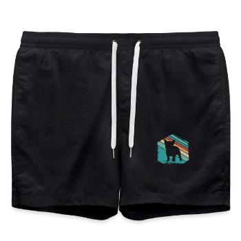 Design du chien mignon du bouledogue français - Short de bain - noir - Devant - AI Model Male 185 light (185cm)