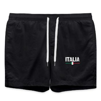 Italien Flagge Italienisch - Badeshorts - Schwarz - Vorne - AI Model Male 185 light (185cm)