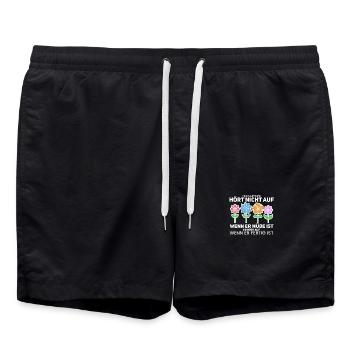 Gärtner - Badeshorts - Schwarz - Vorne - AI Model Male 185 light (185cm)