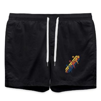 Gewichtheben Gewichtheber - Badeshorts - Schwarz - Vorne - AI Model Male 185 light (185cm)